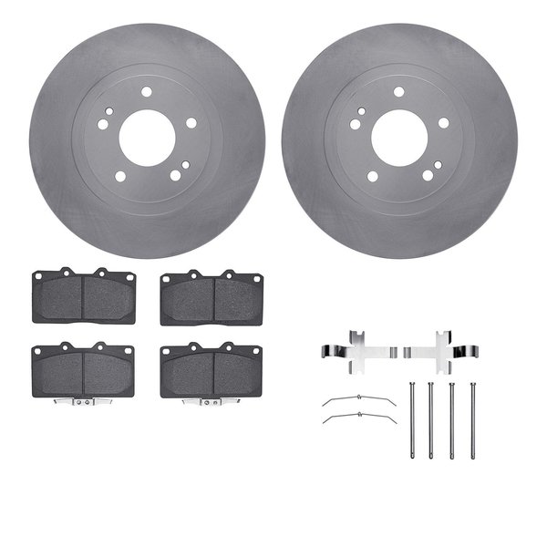 Dynamic Friction Co 6512-72061, Rotors with 5000 Advanced Brake Pads includes Hardware 6512-72061